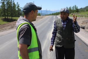 Республика Алтай: общественники проинспектировали ход работ на участке трассы Акташ – Улаган – Балыктуюль